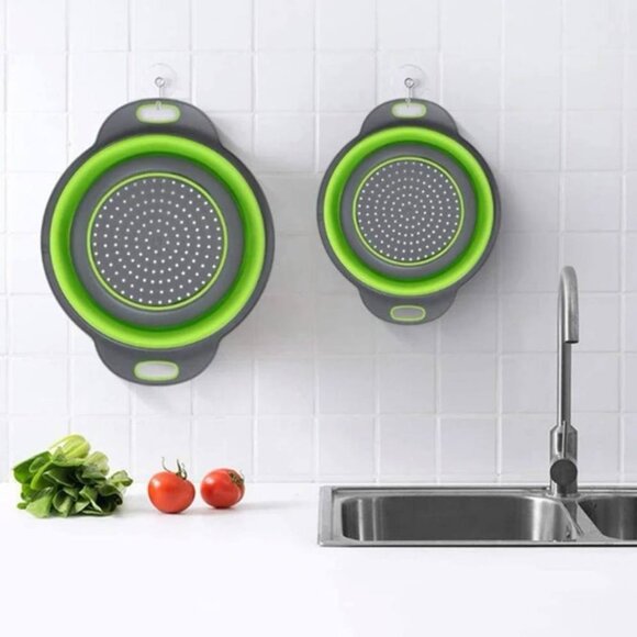 Foldable drain basket for fruits, vegetables. foldable design. - Picture 4 of 4